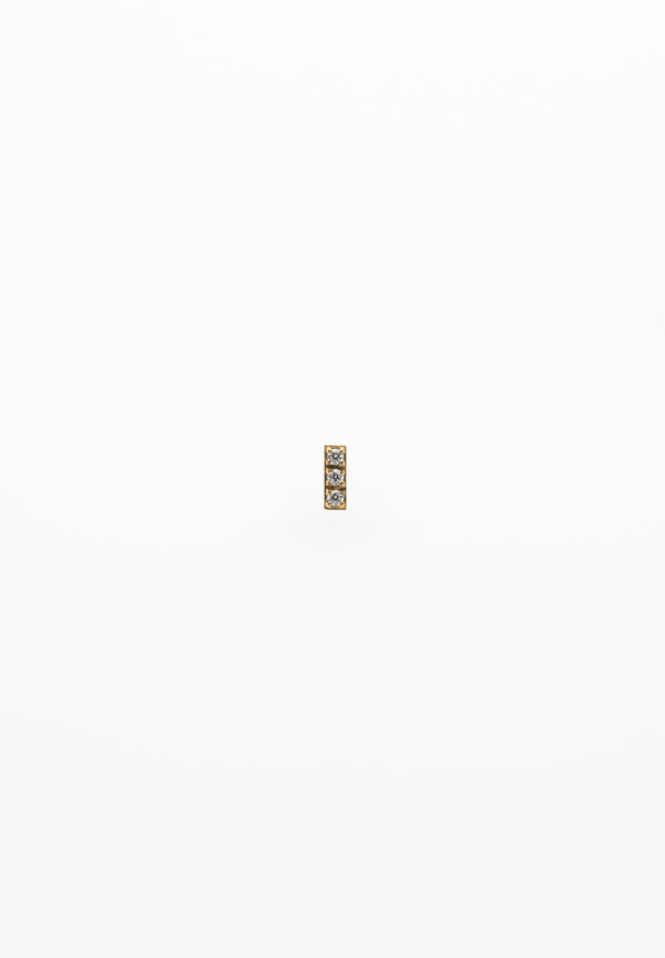 Zircon Bar Earring XS