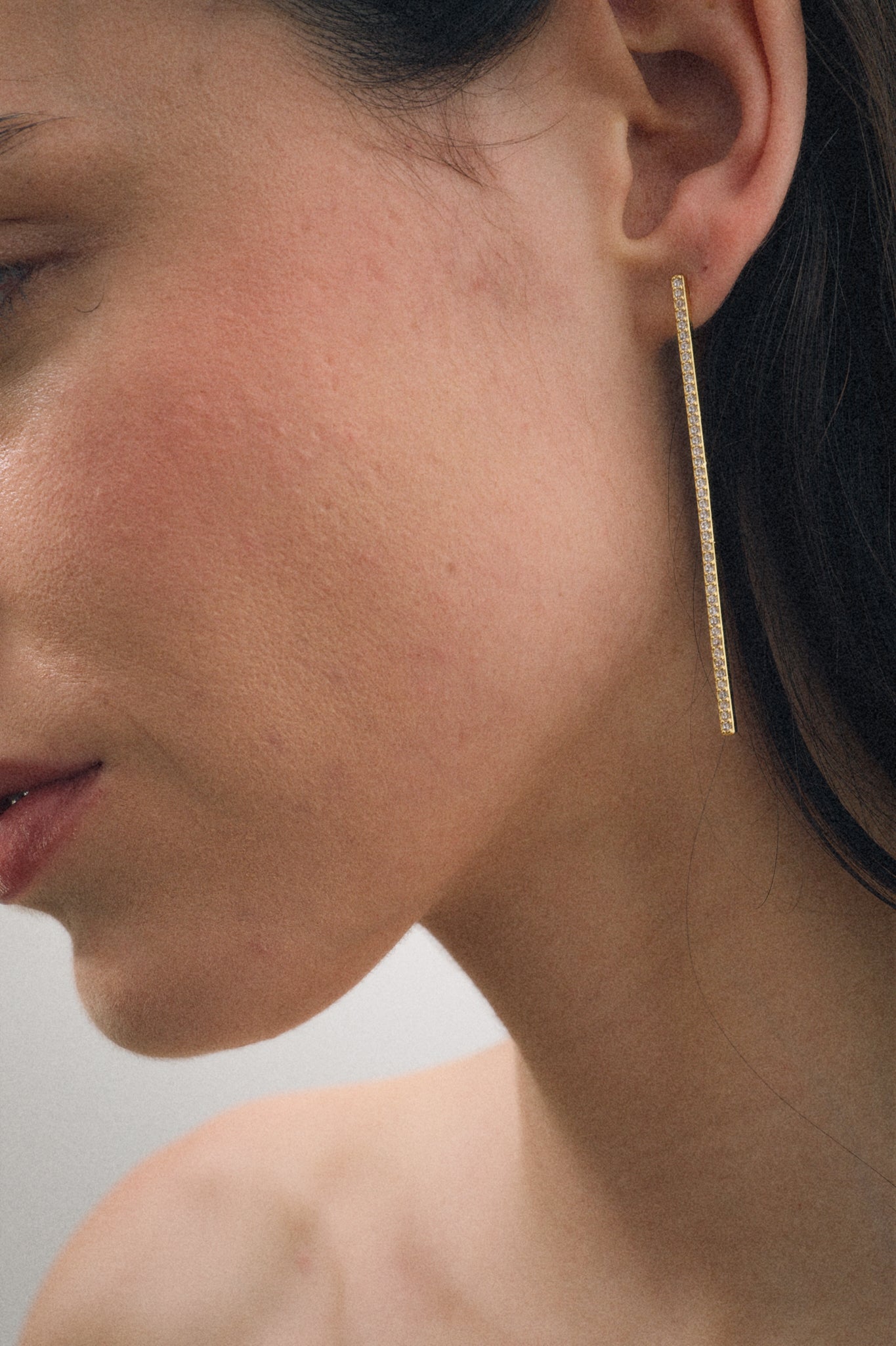 Zircon Bar Earring L