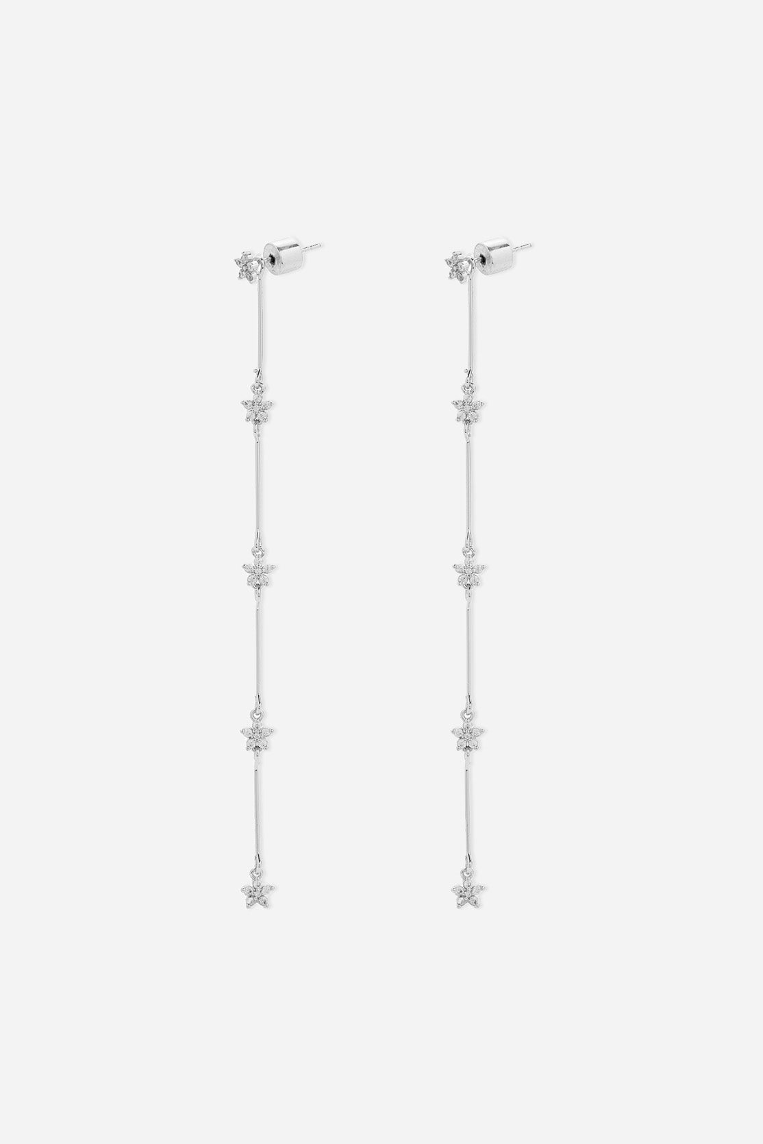 Boucle d'oreilles fleur détachable