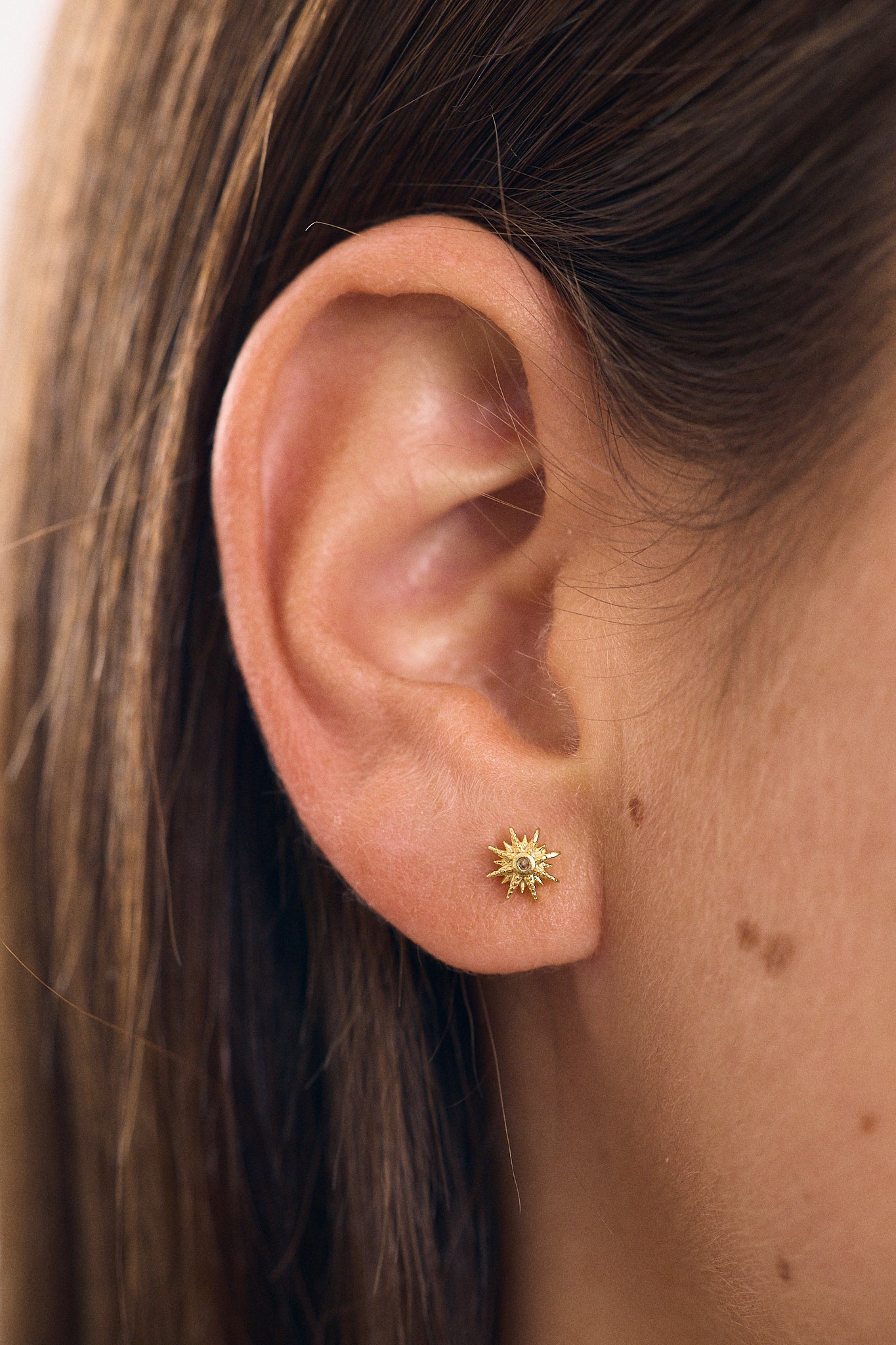 Mini Sun Zircon Earring