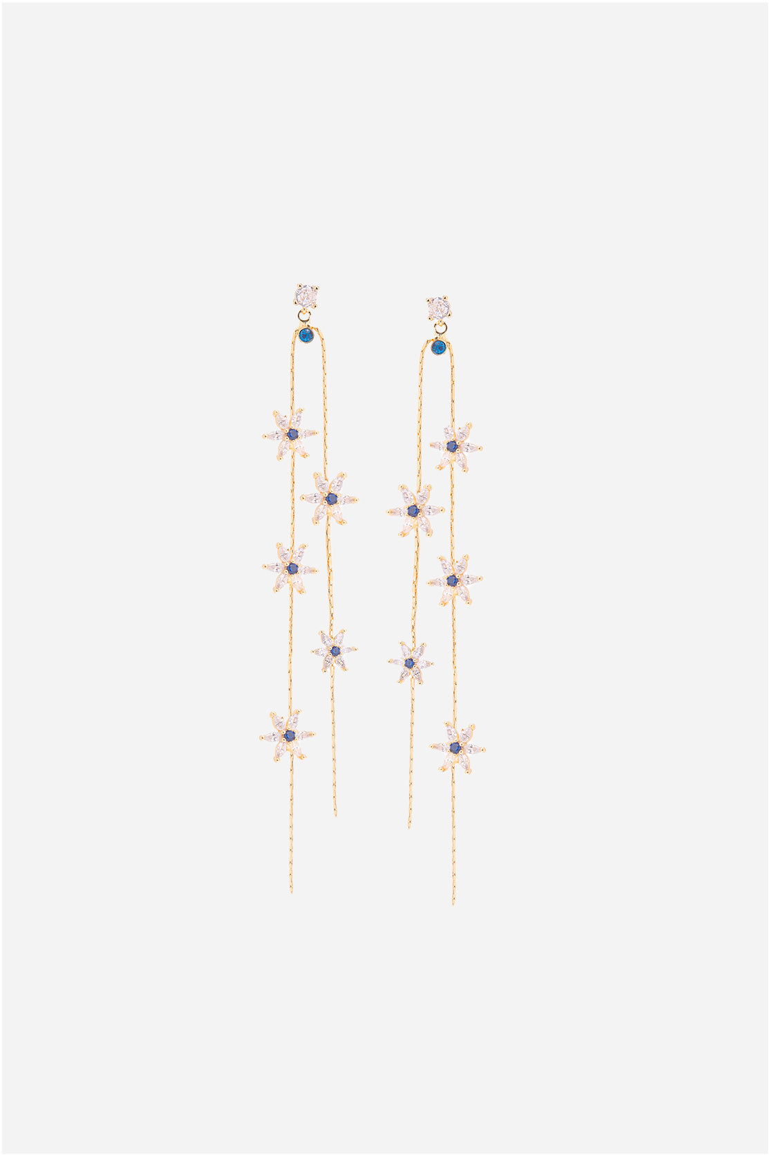 Pendientes Flores Azules