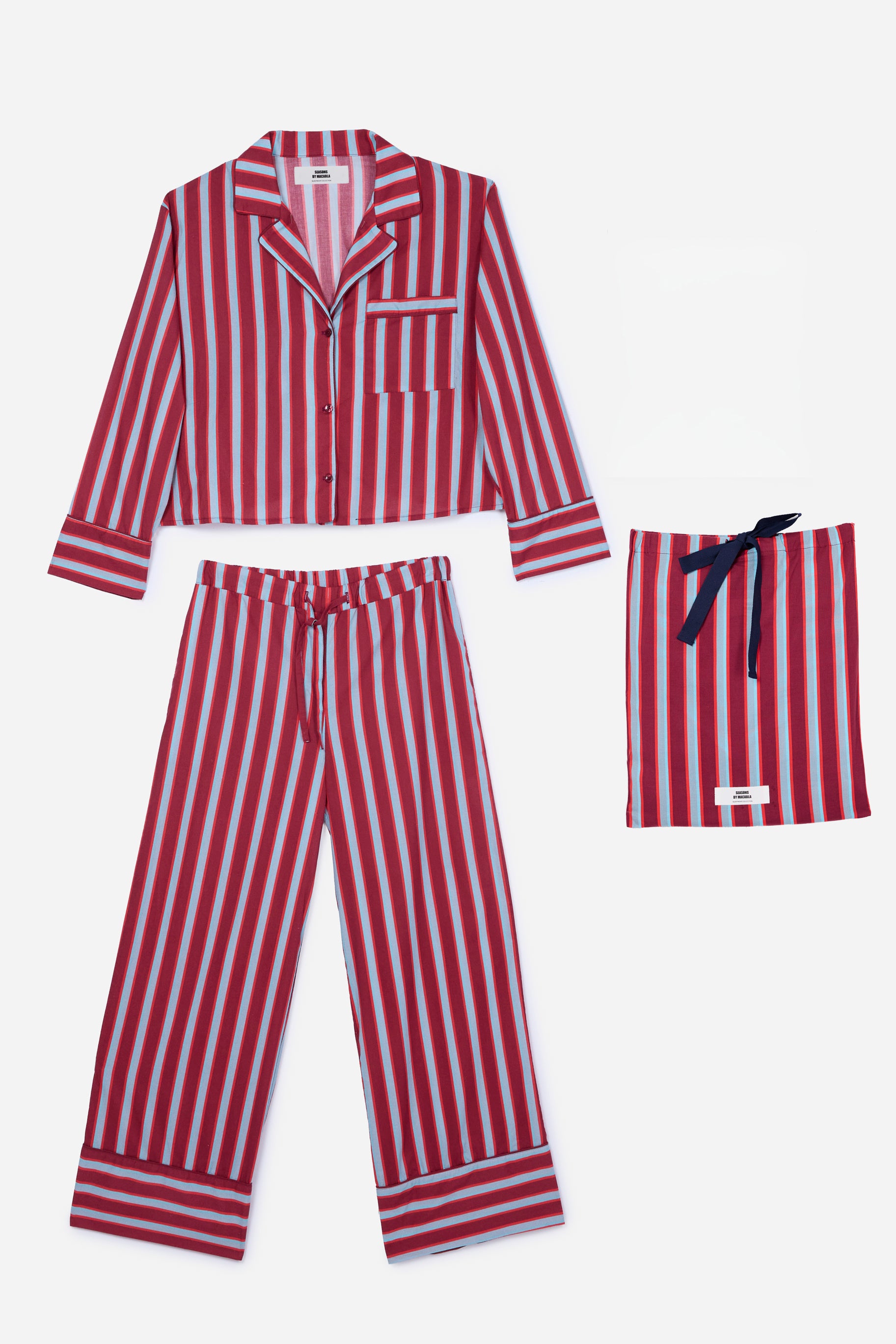 Pijama Burgundy Blue