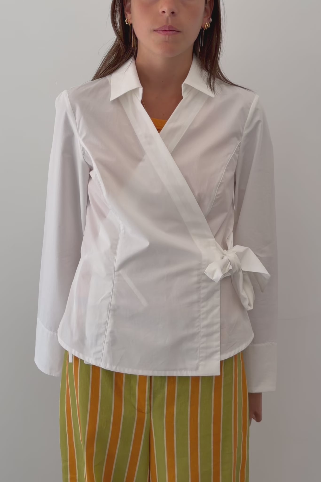 White Tie Blouse