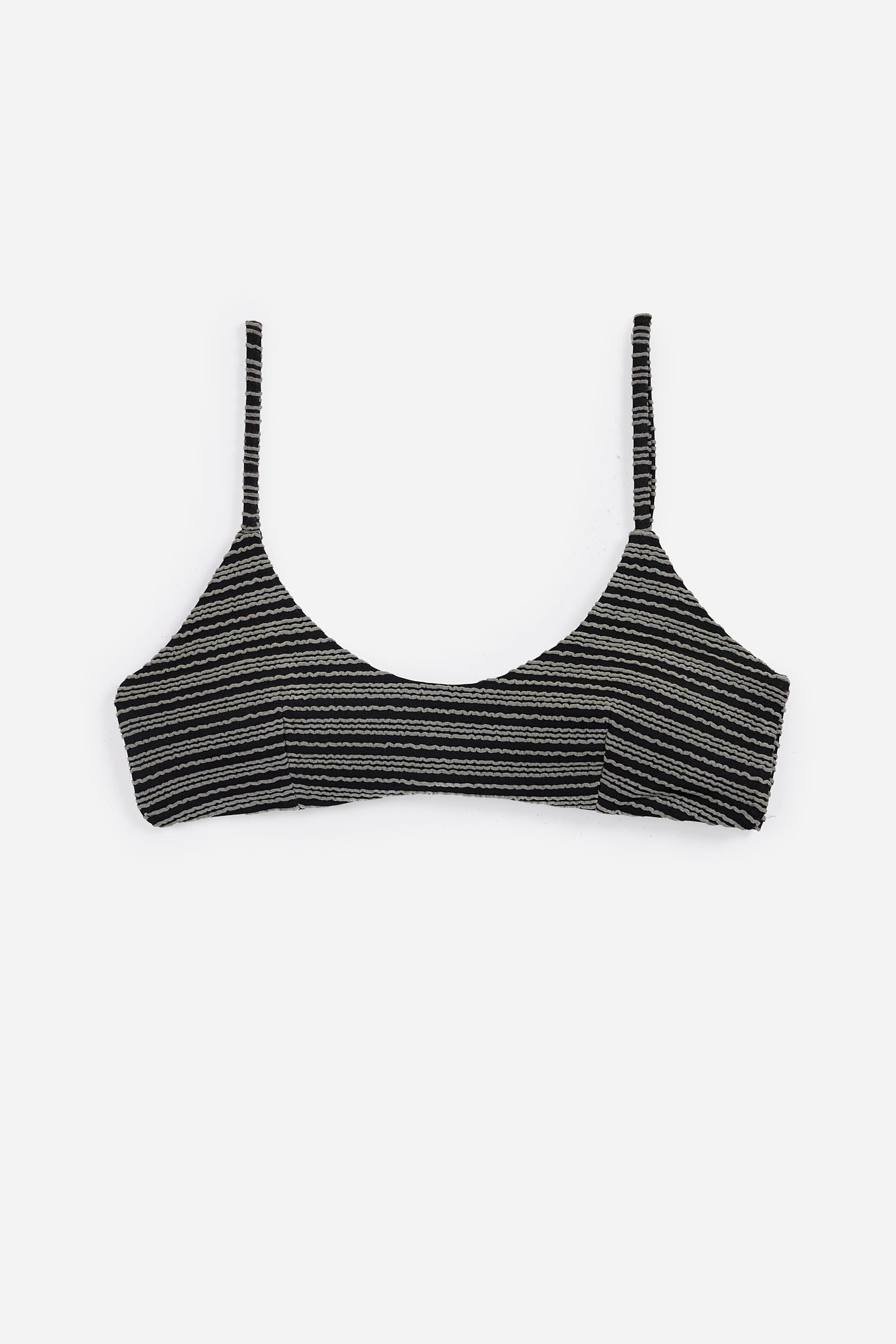 Bikini Top Básico Textura Negro
