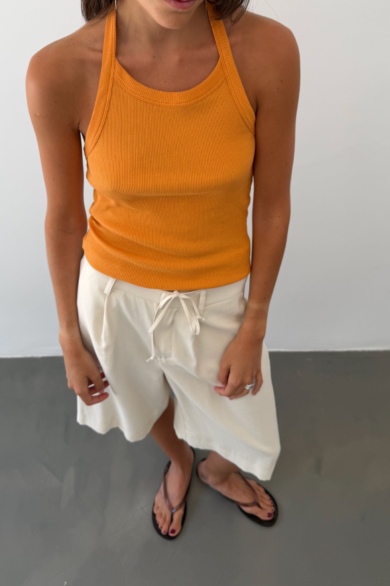 Orange Halter Top 