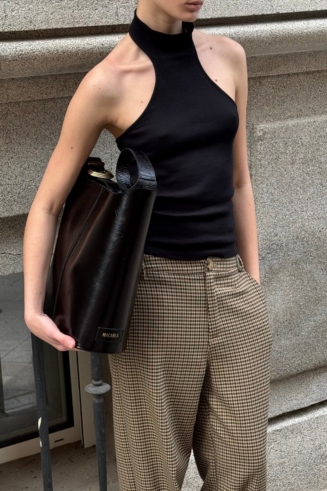 Top Halter Negro