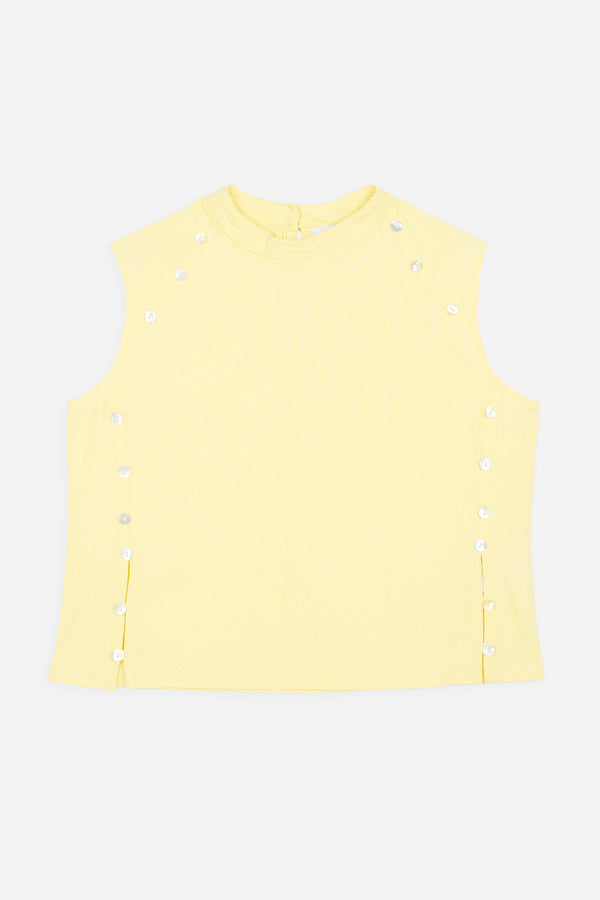 Top Botones Nácar Amarillo