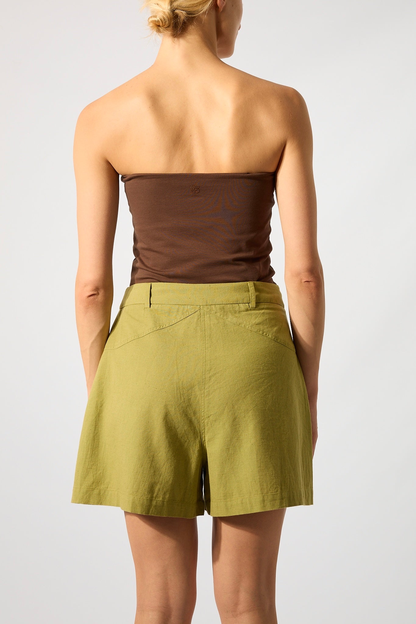 Shorts Nacar Buttons Green